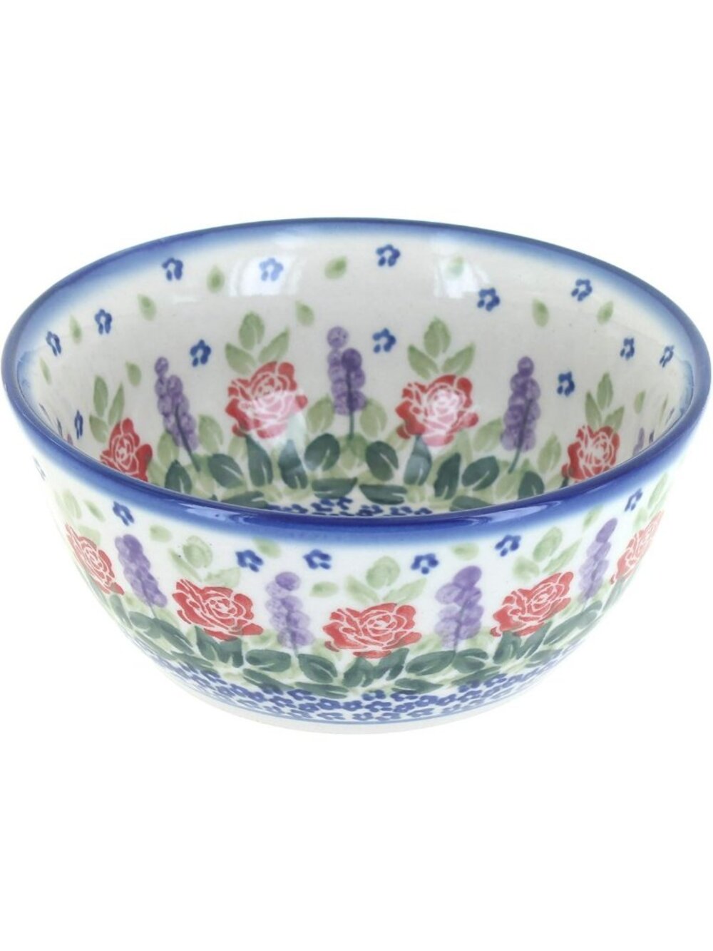 Beautiful Blue Rose Cereal/Soup Bowl - 6” Diameter, Perfect for Everyday
